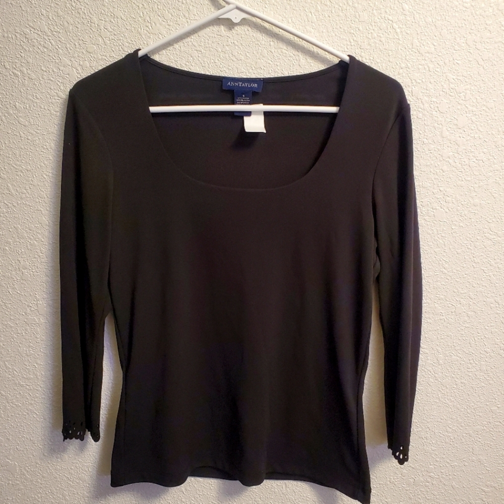 Ann Taylor Small Black Blouse